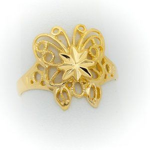Gold Butterfly Ring